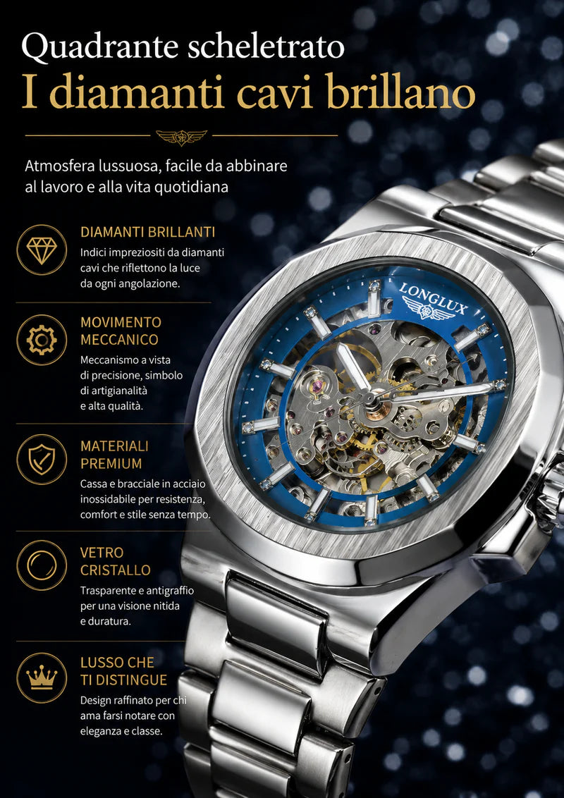 Orologio Scheletrato Automatico Uomo